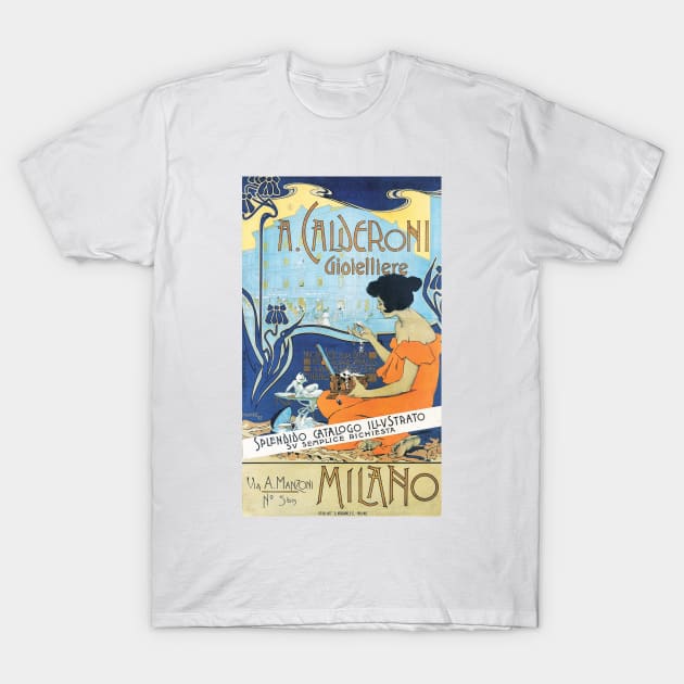 A Calderoni Jeweler, 1898 T-Shirt by WAITE-SMITH VINTAGE ART